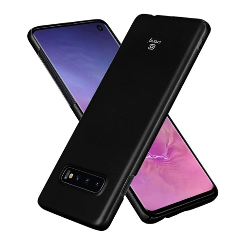 Etui Crong Smooth Skin Samsung Galaxy S10+ Plus (czarny)