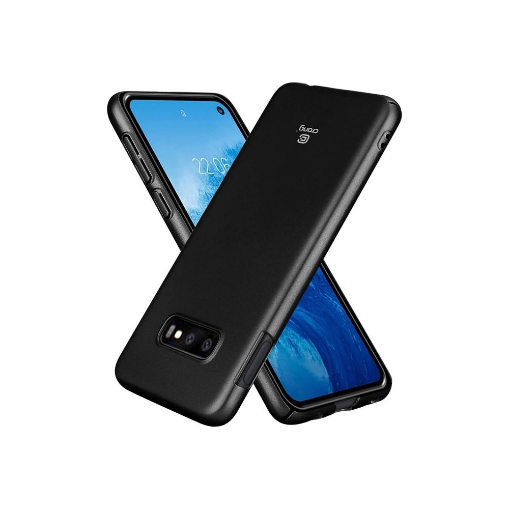 Hurtownia GSM - Etui Crong Smooth Skin Samsung Galaxy S10e (negru) - CRG54 - {ean13} - Hurt