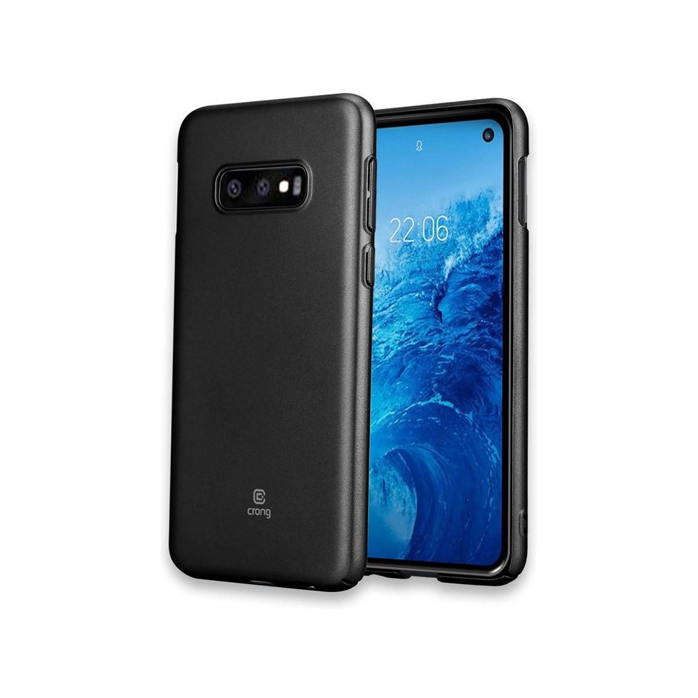 Hurtownia GSM - Etui Crong Smooth Skin Samsung Galaxy S10e (negru) - CRG54 - {ean13} - Hurt