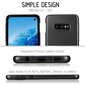 Wholesale Crong Smooth Skin Samsung Galaxy S10e (black) - CRG54 - {ean13} - Hurt