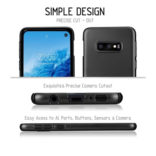 Etui Crong Smooth Skin Samsung Galaxy S10e (czarny)