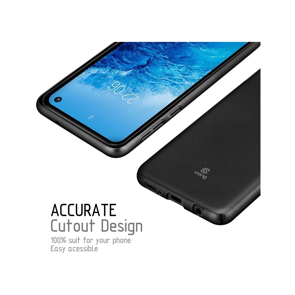 Hurtownia GSM - Etui Crong Smooth Skin Samsung Galaxy S10e (negru) - CRG54 - {ean13} - Hurt