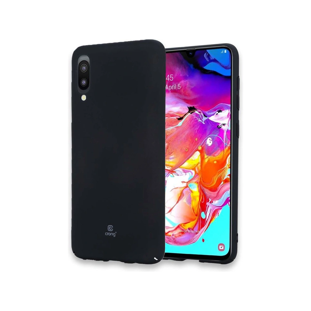 Hurtownia GSM - Etui Crong Smooth Skin Samsung Galaxy A10 (fekete) - CRG55 - {ean13} - Hurt