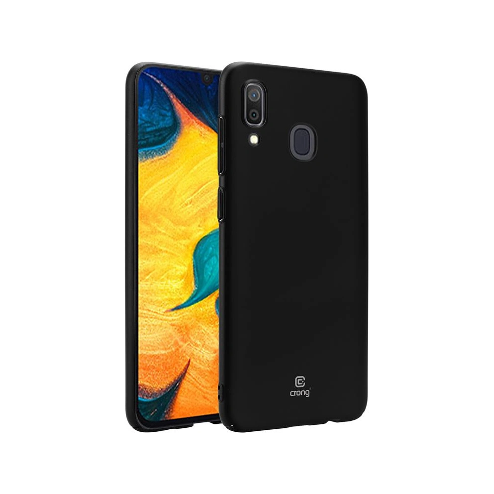 Hurtownia GSM - Etui Crong Smooth Skin Samsung Galaxy A30 (černý) - CRG56 - {ean13} - Hurt