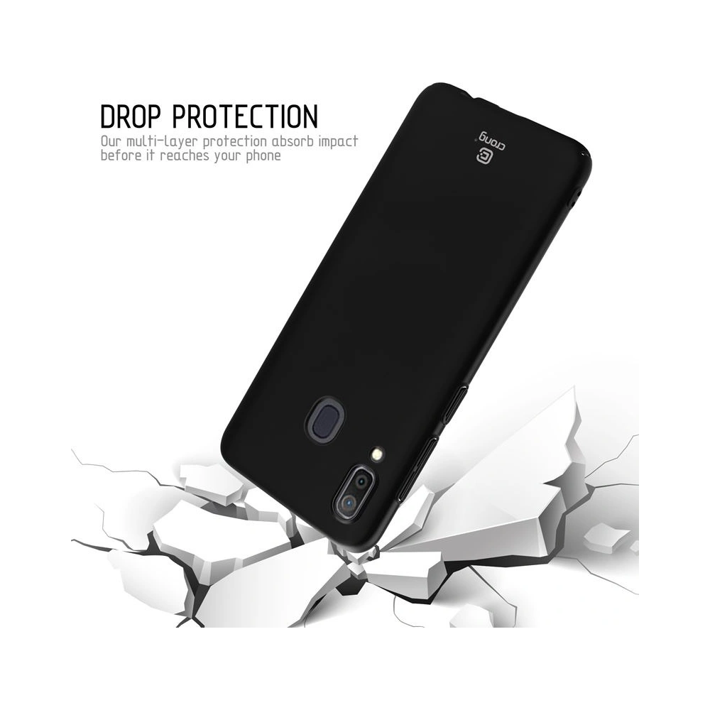 Hurtownia GSM - Etui Crong Smooth Skin Samsung Galaxy A30 (černý) - CRG56 - {ean13} - Hurt