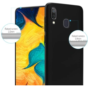 Hurtownia GSM - Etui Crong Smooth Skin Samsung Galaxy A30 (fekete) - CRG56 - {ean13} - Hurt