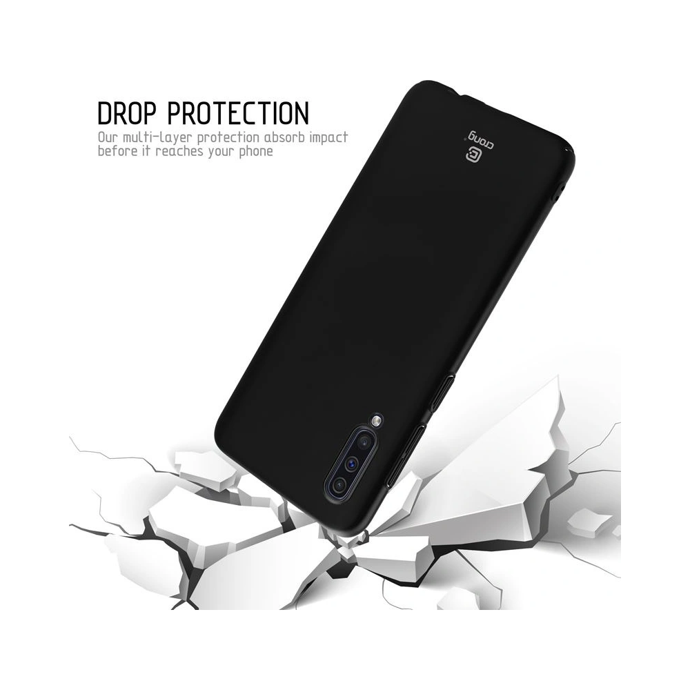 Hurtownia GSM - Etui Crong Smooth Skin Samsung Galaxy A30s/A50/A50s (negru) - CRG57 - {ean13} - Hurt