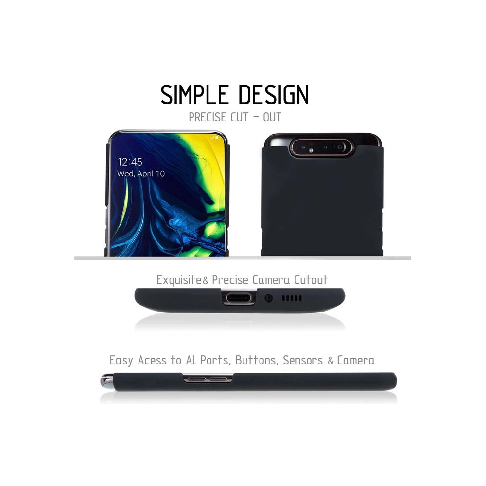 Hurtownia GSM - Etui Crong Smooth Skin Samsung Galaxy A80/A90 (negru) - CRG59 - {ean13} - Hurt