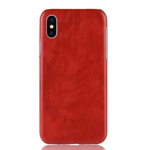 Etui Crong Essential Cover Apple iPhone XS/X (czerwony)