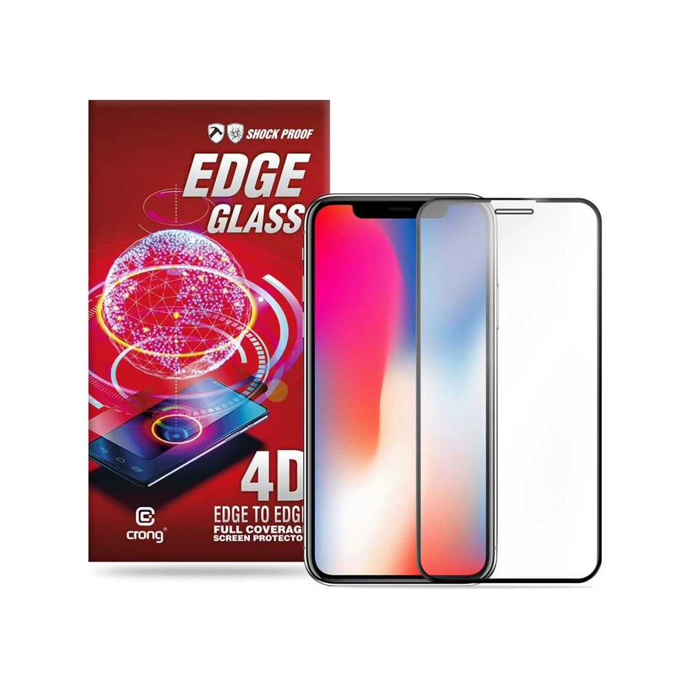 Hurtownia GSM - Edzett üveg Crong Edge Glass 4D Full Glue Apple iPhone 11 Pro/XS/X - CRG68 - {ean13} - Hurt