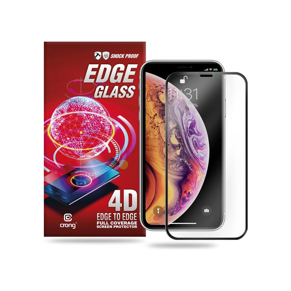 Hurtownia GSM - Gehärtetes Glas Crong Edge Glass 4D Full Glue Apple iPhone 11 Pro Max/XS Max - CRG69 - {ean13} - Hurt
