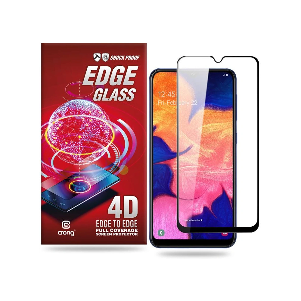 Hurtownia GSM - Sticlă securizată Crong Edge Glass 4D Full Glue Samsung Galaxy A10 - CRG70 - {ean13} - Hurt