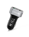 Hurtownia GSM - Auto nabíječka Crong Power Car Charger 30W USB QuickCharge 3.0 + USB 2.4A (hliník) - CRG75 - {ean13} - Hurt