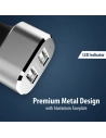 Hurtownia GSM - Auto-Ladegerät Crong Power Car Charger 24W 2xUSB 2.4A (Aluminium) - CRG76 - {ean13} - Hurt