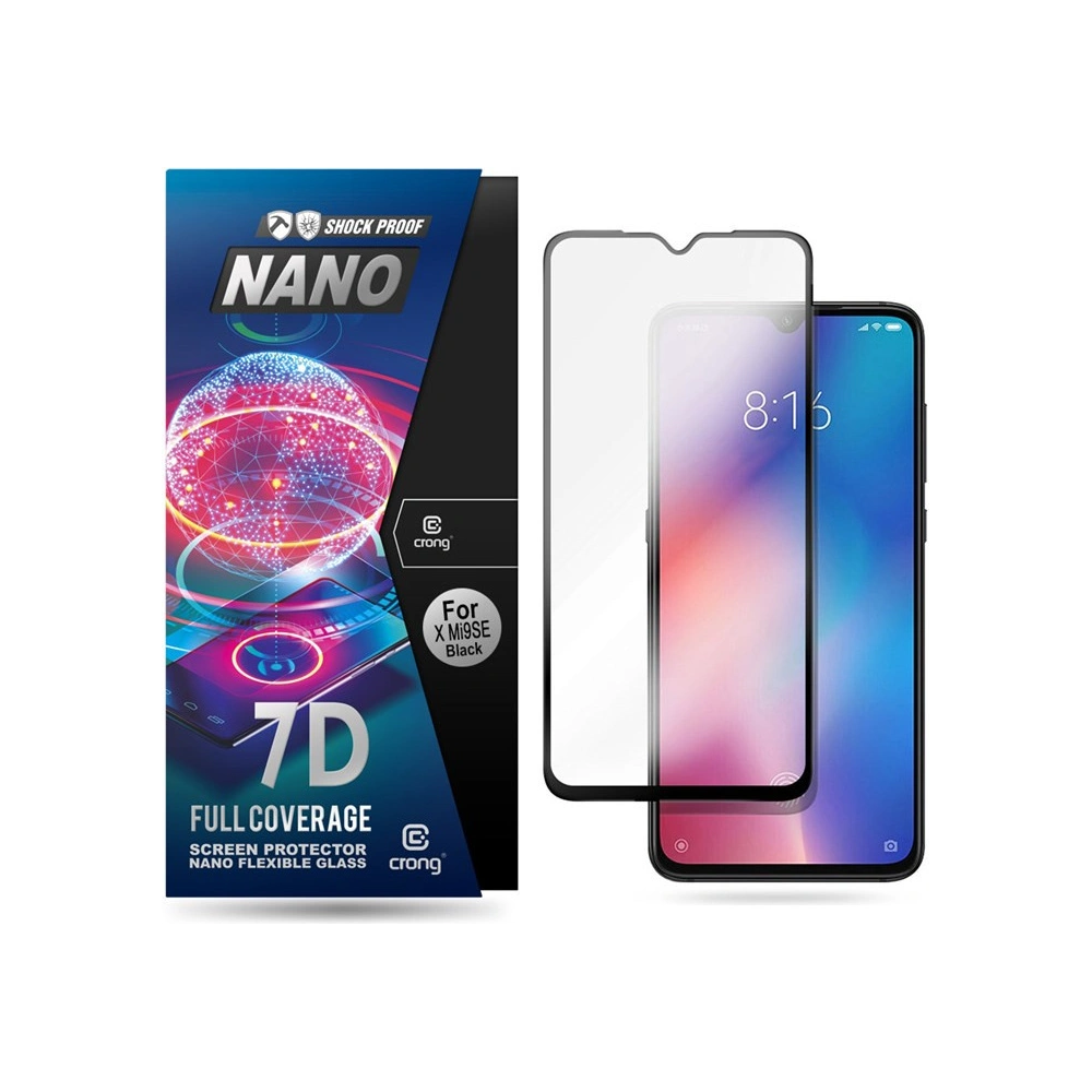 Hurtownia GSM - Hibrid üveg Crong 7D Nano Rugalmas Üveg Xiaomi Mi 9 SE - CRG77 - {ean13} - Hurt