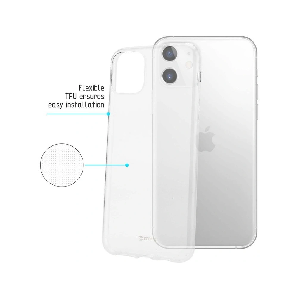 Hurtownia GSM - Etui Crong Crystal Slim Cover Apple iPhone 11 (transparent) - CRG80 - {ean13} - Hurt