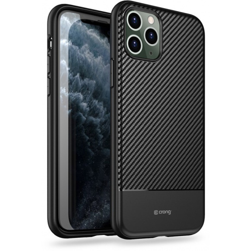 Crong Distributor - 5907731982597 - CRG83 - Crong Prestige Carbon Cover Apple iPhone 11 Pro (black) - B2B homescreen