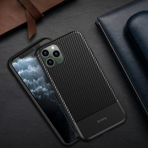 Hurtownia GSM - Etui Crong Prestige Carbon Cover Apple iPhone 11 Pro (černý) - CRG83 - {ean13} - Hurt