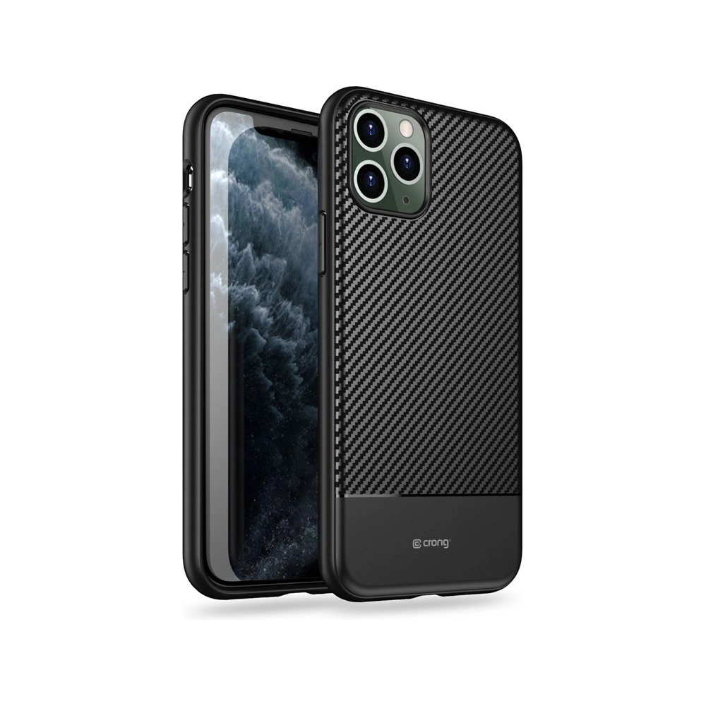 Hurtownia GSM - Etui Crong Prestige Carbon Cover Apple iPhone 11 Pro Max (fekete) - CRG84 - {ean13} - Hurt