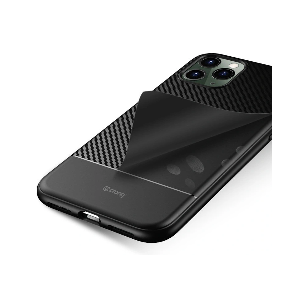 Hurtownia GSM - Etui Crong Prestige Carbon Cover Apple iPhone 11 Pro Max (fekete) - CRG84 - {ean13} - Hurt