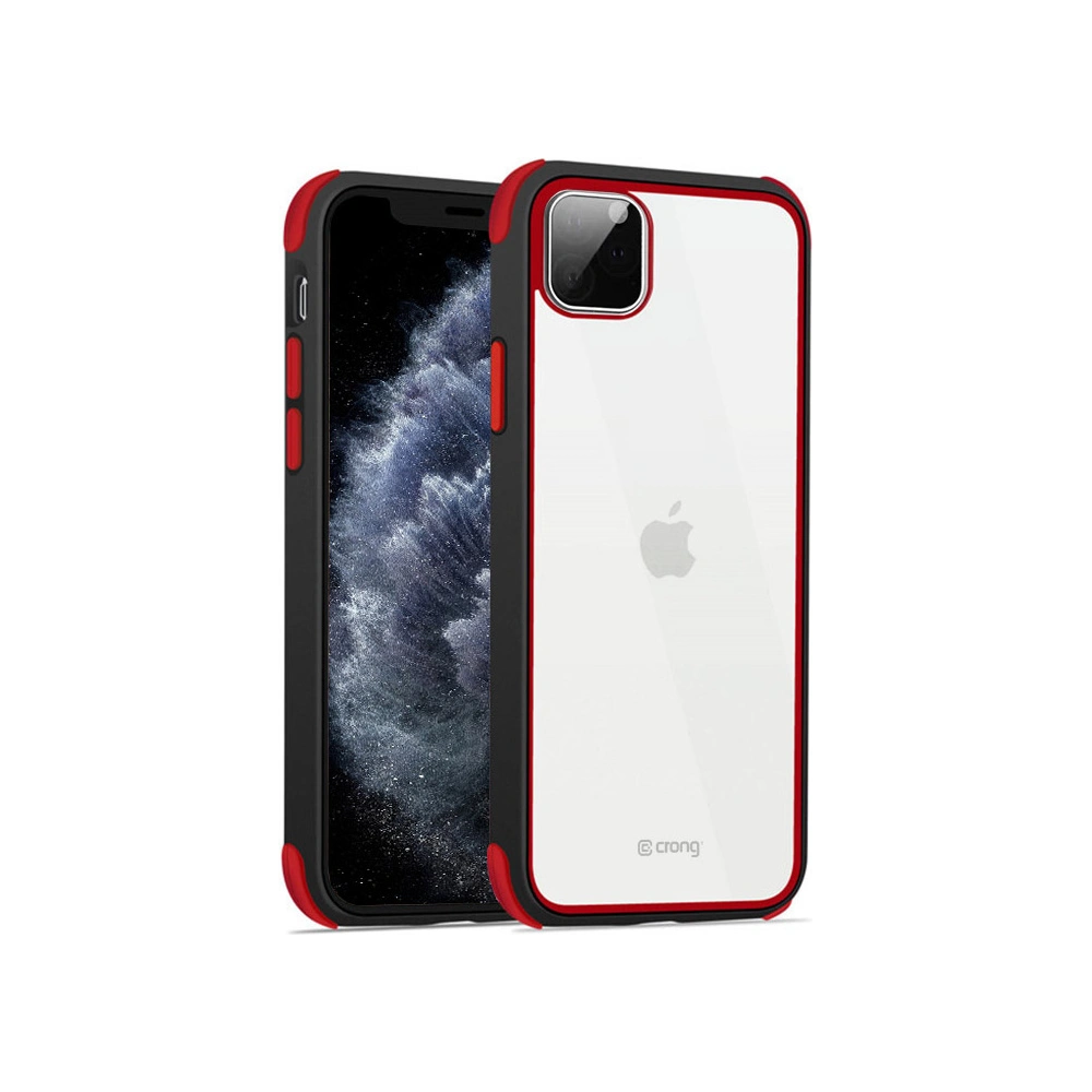 Hurtownia GSM - Case Crong Trace Clear Cover für Apple iPhone 11 Pro (schwarz/rot) - CRG89 - {ean13} - Hurt