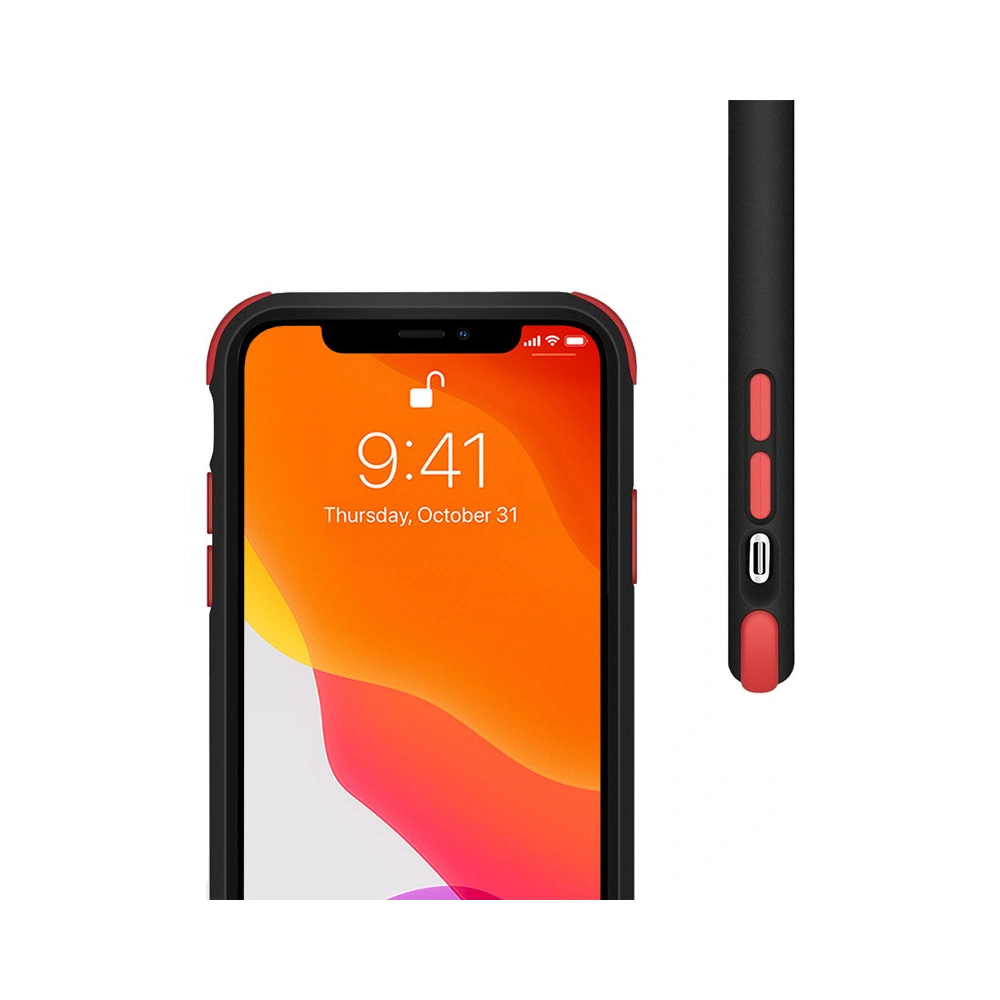 Hurtownia GSM - Case Crong Trace Clear Cover für Apple iPhone 11 Pro (schwarz/rot) - CRG89 - {ean13} - Hurt