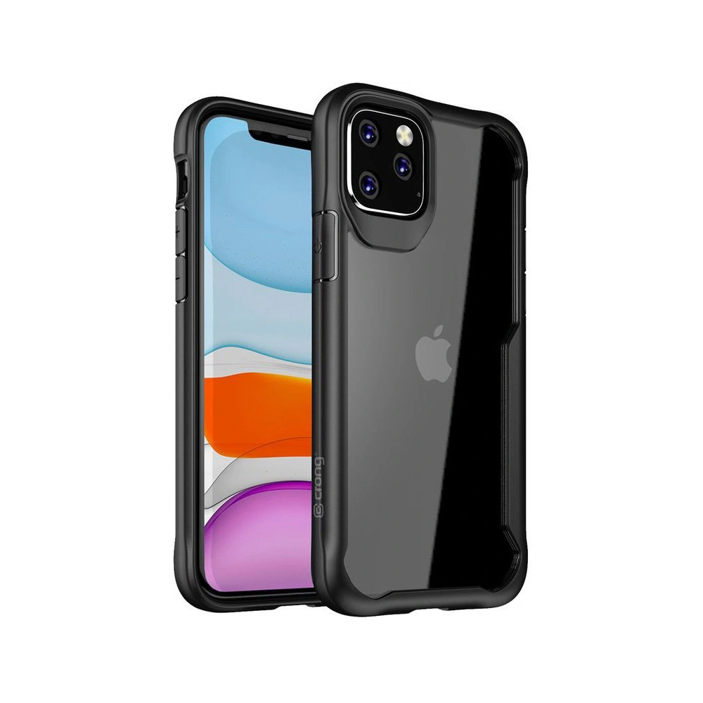 Hurtownia GSM - Etui Crong Hybrid Clear Cover Apple iPhone 11 Pro Max (černý) - CRG90 - {ean13} - Hurt