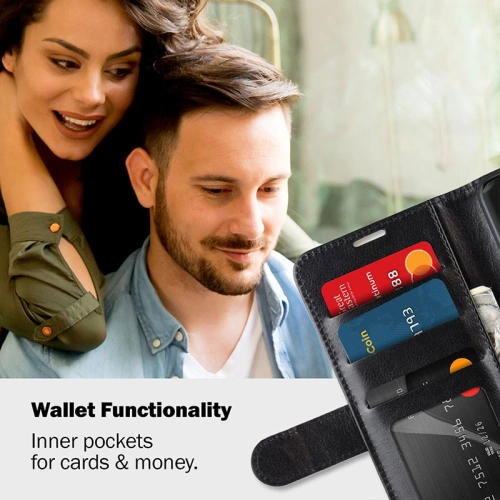 Etui Crong Booklet Wallet Apple iPhone 11 Pro Max (czarny)