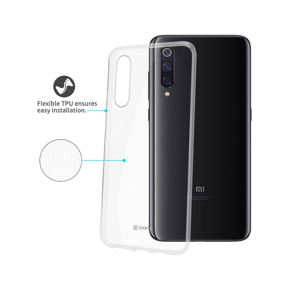 Hurtownia GSM - Etui Crong Crystal Slim Cover Xiaomi Mi 9 (transparent) - CRG127 - {ean13} - Hurt
