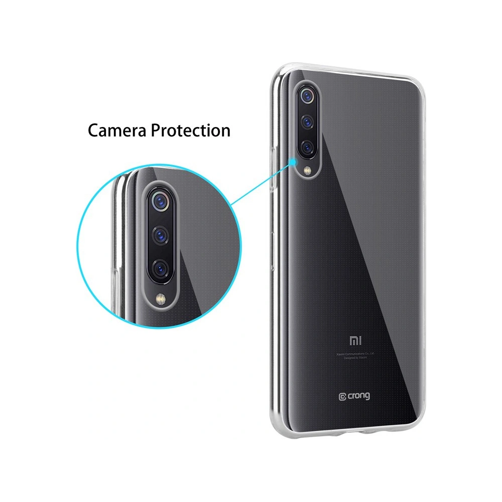Hurtownia GSM - Etui Crong Crystal Slim Cover Xiaomi Mi 9 (transparent) - CRG127 - {ean13} - Hurt