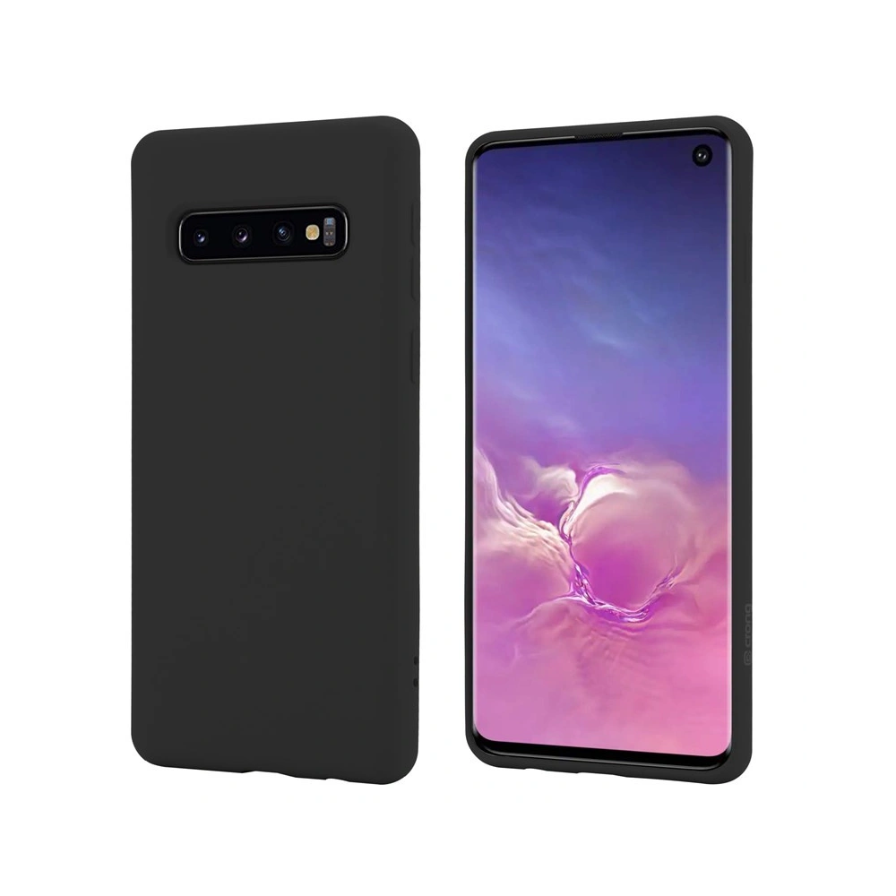 Hurtownia GSM - Etui Crong színes borító Samsung Galaxy S10 (fekete) - CRG134 - {ean13} - Hurt