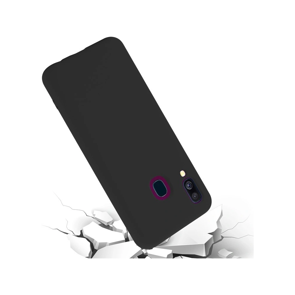 Hurtownia GSM - Etui Crong Color Cover Samsung Galaxy A40 (negru) - CRG137 - {ean13} - Hurt