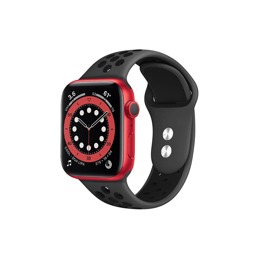 Pasek Crong Duo Sport Apple Watch 4/5/6/7/SE/8/9/10 40/41/42mm (šedý/černý)