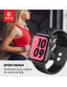 Hurtownia GSM - Pasek Crong Duo Sport Apple Watch 4/5/6/7/SE/8/9/Ultra 44/45/49mm (šedý/černý) - CRG140 - {ean13} - Hurt