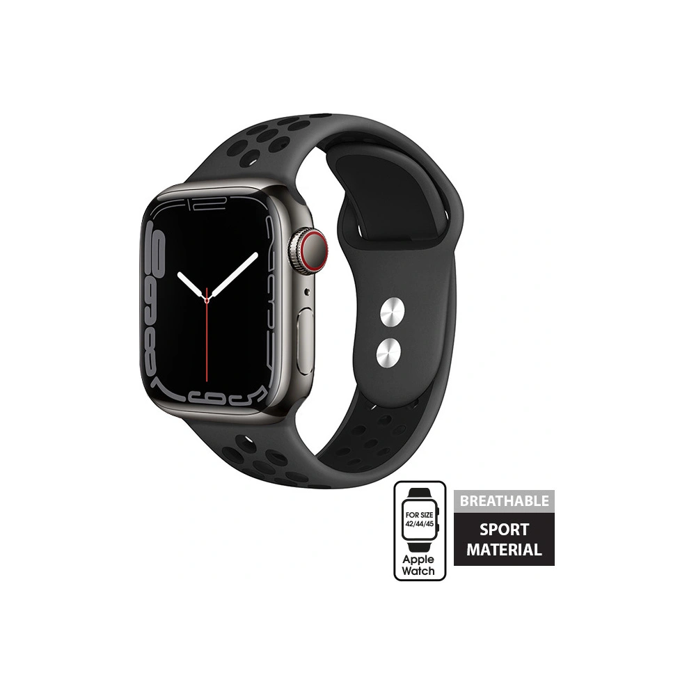 Hurtownia GSM - Crong Duo Sport Apple Watch 4/5/6/7/SE/8/9/Ultra 44/45/49mm (grau/schwarz) - CRG140 - {ean13} - Hurt