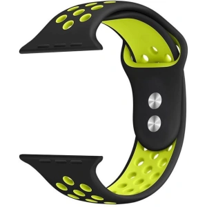 Hurtownia GSM - Pasek Crong Duo Sport Apple Watch 4/5/6/7/SE/8/9/10 40/41/42mm (černý/limetkový) - CRG141 - {ean13} - Hurt