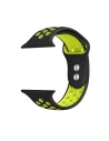 Band Crong Duo Sport Apple Watch 4/5/6/7/SE/8/9/10 40/41/42mm (black/lime)