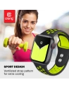 Band Crong Duo Sport Apple Watch 4/5/6/7/SE/8/9/10 40/41/42mm (black/lime)