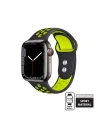 Pasek Crong Duo Sport Apple Watch 4/5/6/7/SE/8/9/Ultra 44/45/49mm (černý/limetkový)