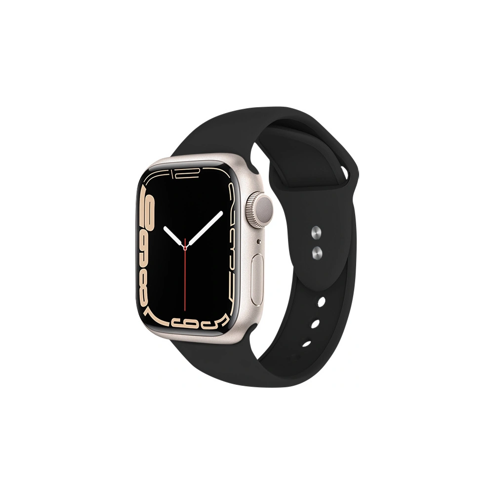 Belt Crong Liquid Apple Watch 4/5/6/7/SE/8/9/Ultra 44/45/49mm (black)