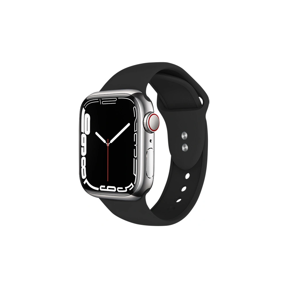 Belt Crong Liquid Apple Watch 4/5/6/7/SE/8/9/Ultra 44/45/49mm (black)