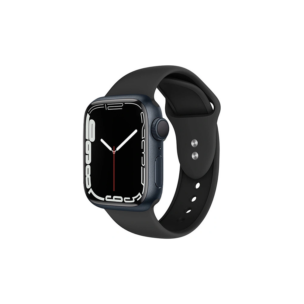 Belt Crong Liquid Apple Watch 4/5/6/7/SE/8/9/Ultra 44/45/49mm (black)