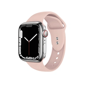 Pasek Crong Liquid Apple Watch 4/5/6/7/SE/8/9/Ultra 44/45/49mm (piaskowy róż)