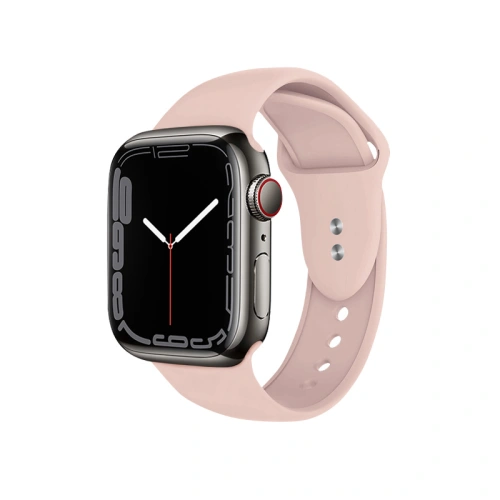 Pasek Crong Liquid Apple Watch 4/5/6/7/SE/8/9/Ultra 44/45/49mm (piaskowy róż)