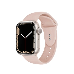 Pasek Crong Liquid Apple Watch 4/5/6/7/SE/8/9/Ultra 44/45/49mm (piaskowy róż)