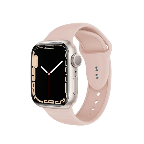 Pasek Crong Liquid Apple Watch 4/5/6/7/SE/8/9/Ultra 44/45/49mm (piaskowy róż)