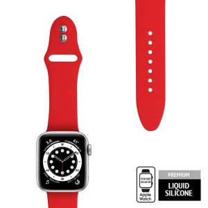 Hurtownia GSM - Pasek Crong Liquid Apple Watch 4/5/6/7/SE/8/9/Ultra 44/45/49mm (piros) - CRG148 - {ean13} - Hurt