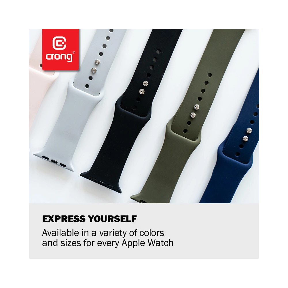 Hurtownia GSM - Pasek Crong Liquid Apple Watch 4/5/6/7/SE/8/9/Ultra 44/45/49mm (námořnická modř) - CRG150 - {ean13} - Hurt