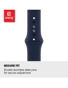 Hurtownia GSM - Pasek Crong Liquid Apple Watch 4/5/6/7/SE/8/9/Ultra 44/45/49mm (námořnická modř) - CRG150 - {ean13} - Hurt