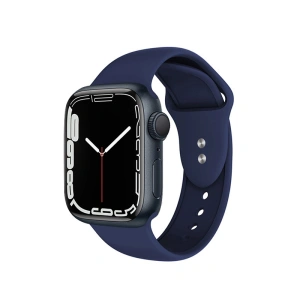Hurtownia GSM - Pasek Crong Liquid Apple Watch 4/5/6/7/SE/8/9/Ultra 44/45/49mm (námořnická modř) - CRG150 - {ean13} - Hurt